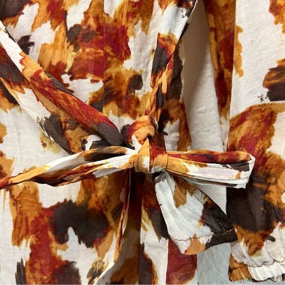 J.Jill silk blend wrap top 🍁Fall colors🍁 small petite - Picture 3 of 7